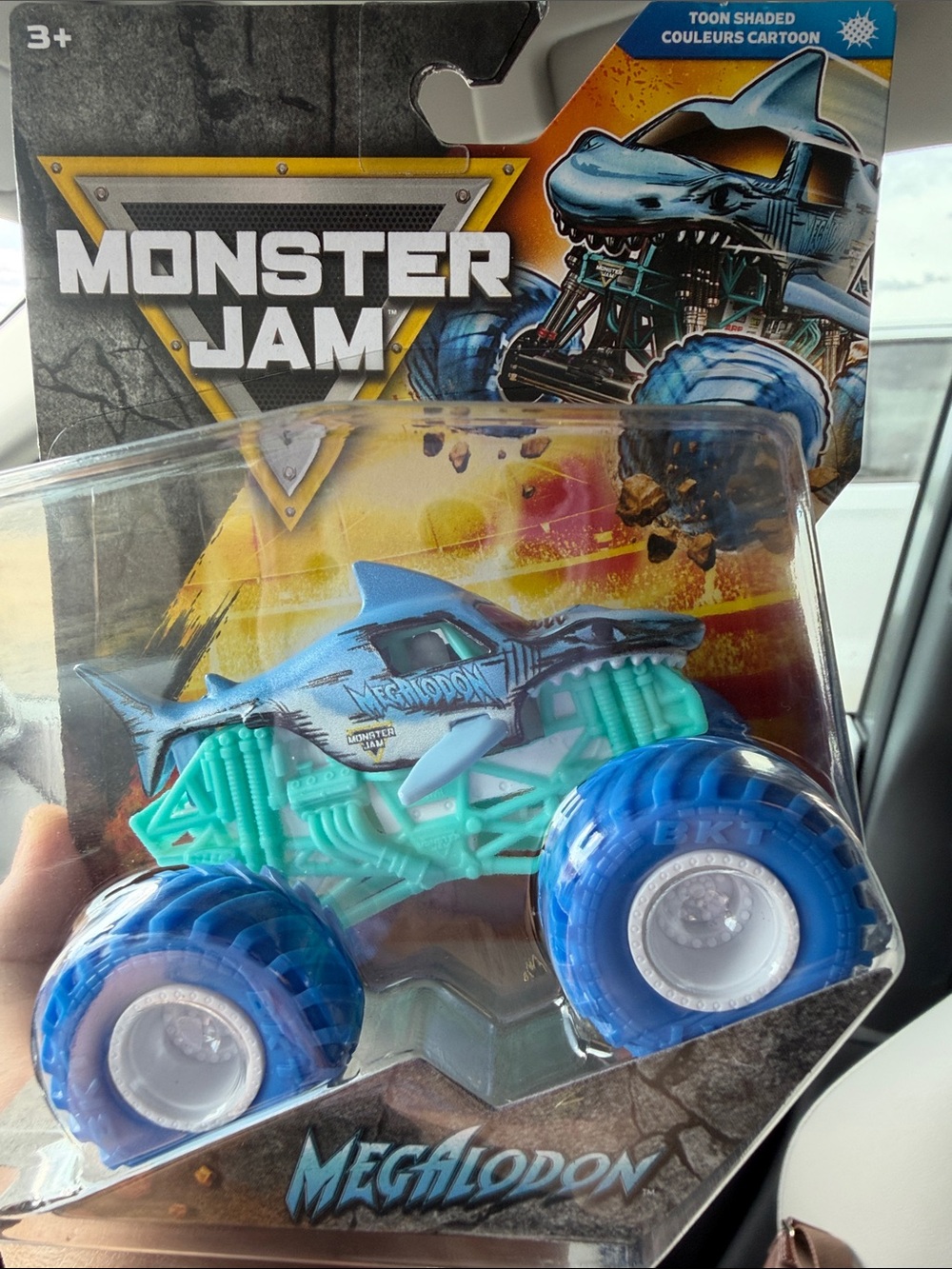 Monster Jam Megalodon Monster Truck Toy — Toon Shaded Couleurs Cartoon